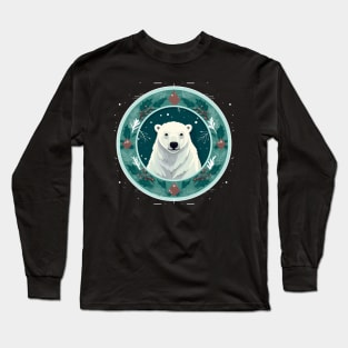 Polar Bear in Ornament, Love Bears Long Sleeve T-Shirt